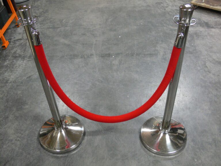 Afzetkoord rood (chroom) (RM270)