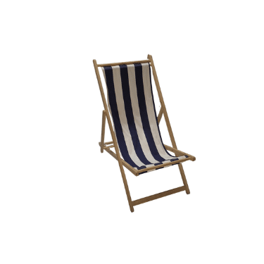strandstoel dondker blauw